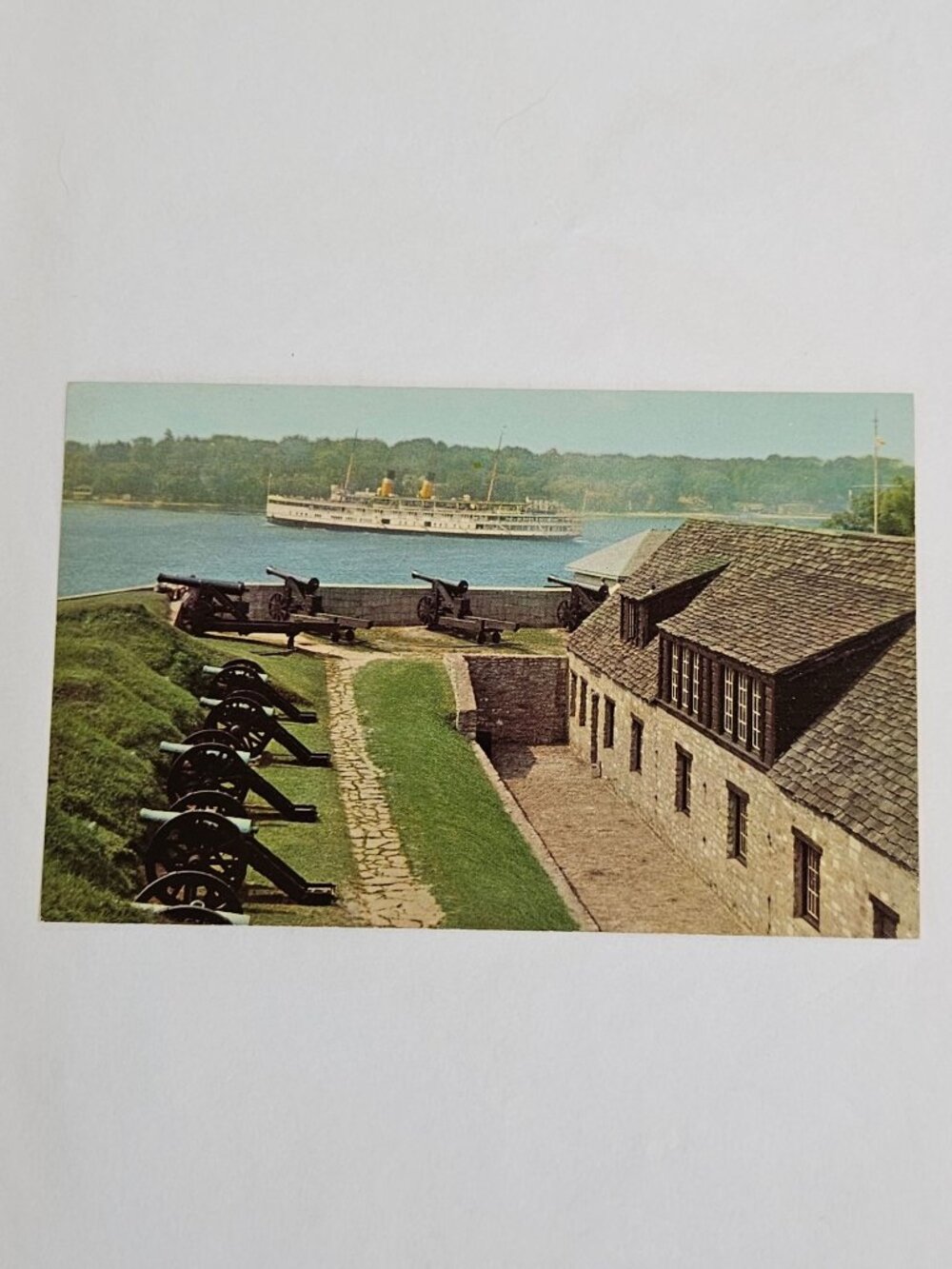 Dauphin Battery Steamer Cayuga Fort Niagara Youngstown New York Postcard